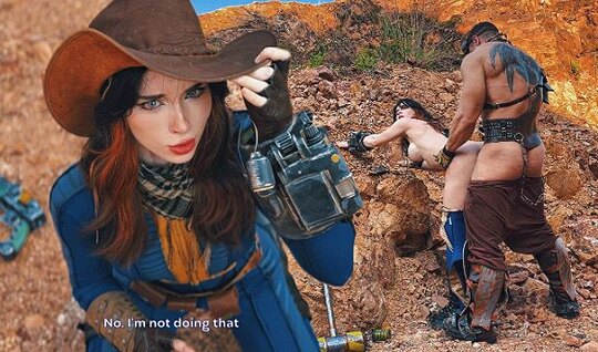 Новый косплей на Фаллаут от Свити Фокс, минет и секс за глоток воды с незнакомцем...